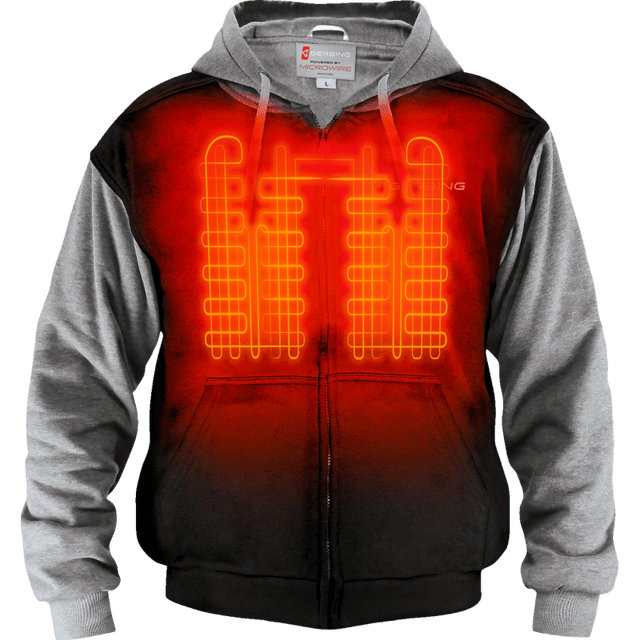 GERBING HOODIE HEAT 7V - DRIVEN Canada's Powersports 811629027534GER - HDY - 7V - UNI - BLK - S