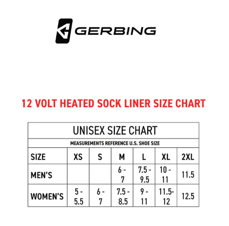 Gerbing Sock Heat 12V - DRIVEN Canada's Powersports 811629027817GER-SKLN-12V-XS