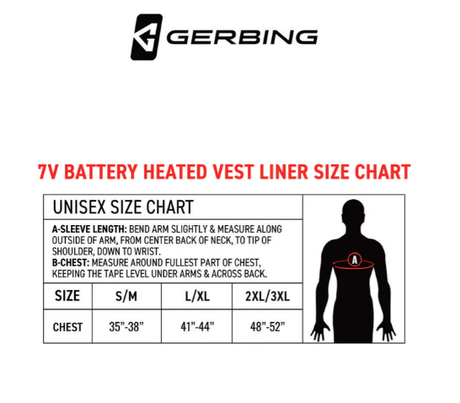 Gerbing Vest Liner Heat 7V - DRIVEN Canada's Powersports 811629027411GER-VTLN-7V-UNI-BLK-L-XL