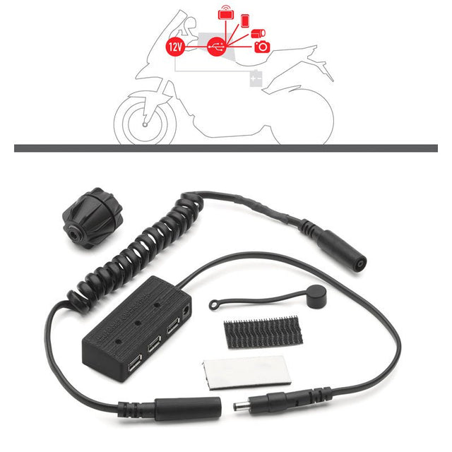 GIVI 3 - PORT USB HUB KIT FOR TANK BAGS (S111) - DRIVEN Canada's Powersports 8019606180445S111