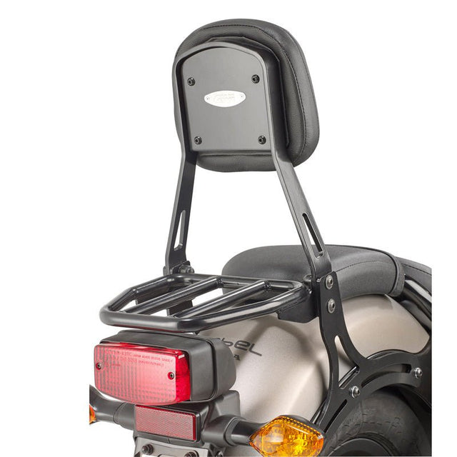 GIVI BACKREST + RACK REBEL 500 BLACK (TS1160B) - DRIVEN Canada's Powersports 8019606226426TS1160B