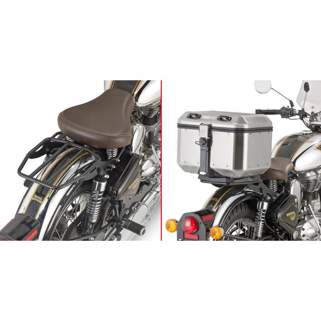 GIVI BLACK SPECIFIC RACK ROYAL ENFIELD CLASSIC 500 - DRIVEN Canada's Powersports 8019606257345SR9052B