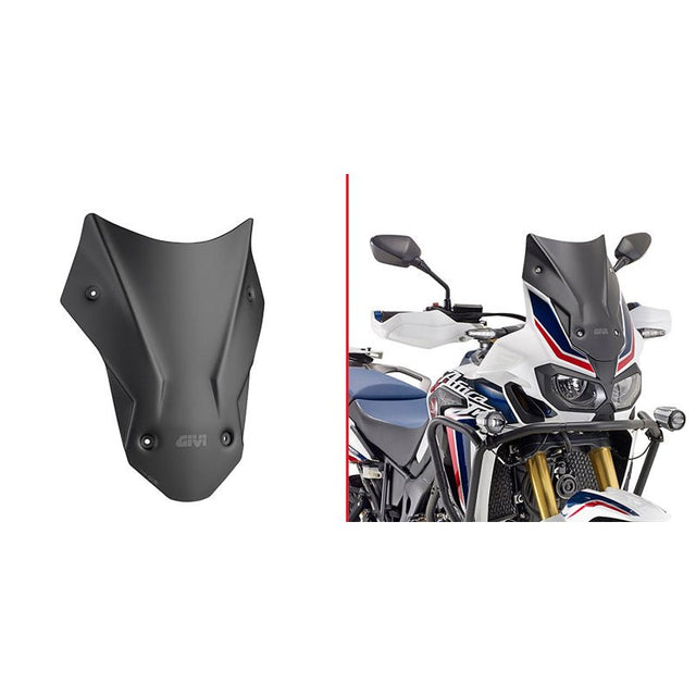 GIVI MATTE BLACK WINDSCREEN CRF1000L AFRICA TWIN/ADV - DRIVEN Canada's Powersports 8019606205629D1144BO
