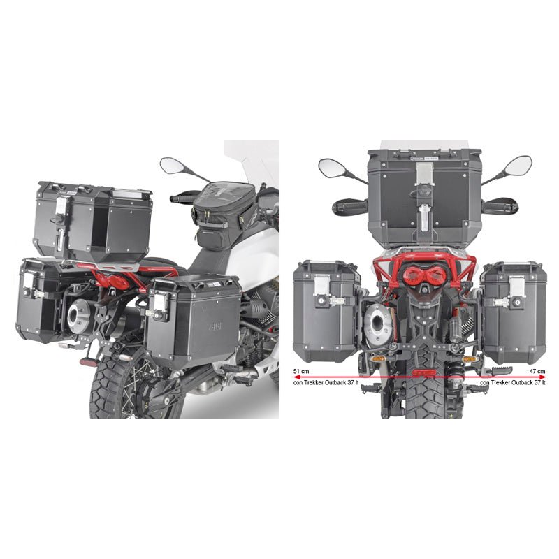 GIVI PL ONE - FIT CAM - SIDE BRACKET MOTO GUZZI V85 TT (PLOR8203CAM) - DRIVEN Canada's Powersports 8019606246066PLOR8203CAM