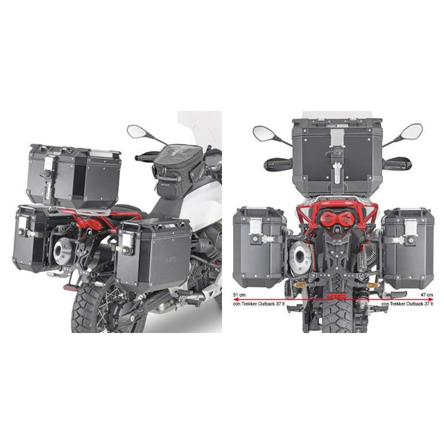 GIVI PL ONE - FIT CAM - SIDE BRACKET MOTO GUZZI V85 TT (PLOR8203CAM) - DRIVEN Canada's Powersports 8019606246066PLOR8203CAM