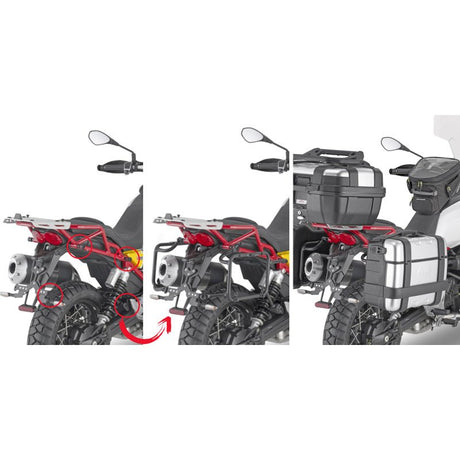GIVI PL ONE - FIT MONOKEY SIDE BRACKET MOTO GUZZI V85 TT (PLOR8203MK) - DRIVEN Canada's Powersports 8019606246059PLOR8203MK