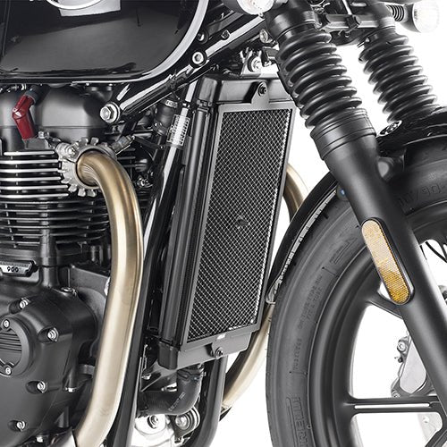 GIVI RADIATOR GUARD BLACK STREET TWIN/BONNEVILLE - DRIVEN Canada's Powersports 8019606303141PR6407