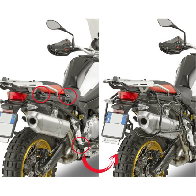 GIVI RAPID SIDECASE BRACKET BMW F850GS (PLR5127) - DRIVEN Canada's Powersports 8019606236685PLR5127