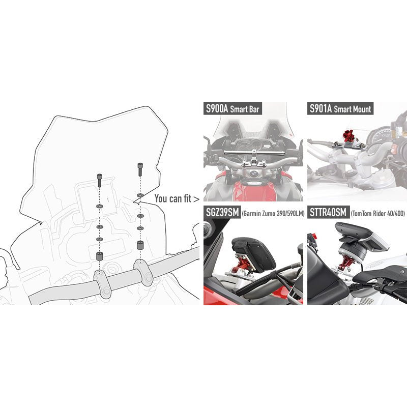 GIVI S01KIT BMW GS/APRILIA/TIGER/EXPLORER (01SKIT) - DRIVEN Canada's Powersports 801960617988301SKIT