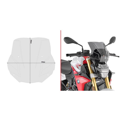 GIVI SMOKE WINDSCREEN BMW F900R (5139S) - DRIVEN Canada's Powersports 80196062727685139S