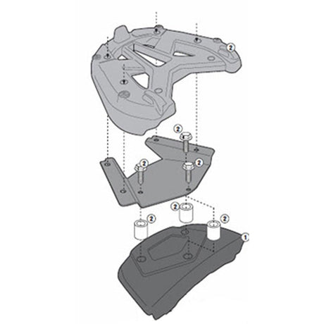 GIVI SPECIFIC MOUNTING KIT BURGMAN EXECUTIVE 650 (SR3104KIT) - DRIVEN Canada's Powersports 8019606180285SR3104KIT