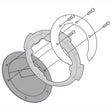 GIVI TANKLOCK SYSTEM R1200GS (BF17) - DRIVEN Canada's Powersports 8019606181961BF17