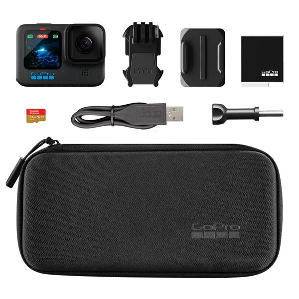 GOPRO HERO12 BLACK CAMERA BUNDLE WITH MICRODS CARD AND CASE - DRIVEN Canada's Powersports 810116380381CHDSB - 121 - CN