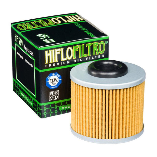 HI FLO HF569 PREMIUM OIL FILTER - DRIVEN Canada's Powersports 824225111729HF569