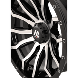 HIGHLIFTER HL21 ALLOY 14X7 4/137 4+3 (+10MM) GLOSS MACHINED W1 - DRIVEN Canada's Powersports 14HL21 - 1137