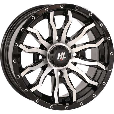HIGHLIFTER HL21 ALLOY 14X7 4/156 4+3 (+10MM) GLOSS MACHINED W1 - DRIVEN Canada's Powersports 14HL21 - 1156