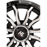 HIGHLIFTER HL21 ALLOY 14X7 4/156 4+3 (+10MM) GLOSS MACHINED W1 - DRIVEN Canada's Powersports 14HL21 - 1156