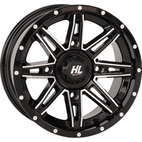 HIGHLIFTER HL22 ALLOY 14X7 4/137 4+3 (+10MM) GLOSS MACHINED W1 - DRIVEN Canada's Powersports 14HL22 - 1137