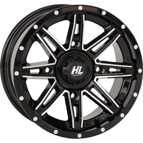 HIGHLIFTER HL22 ALLOY 14X7 4/137 4+3 (+10MM) GLOSS MACHINED W1 - DRIVEN Canada's Powersports 14HL22 - 1137