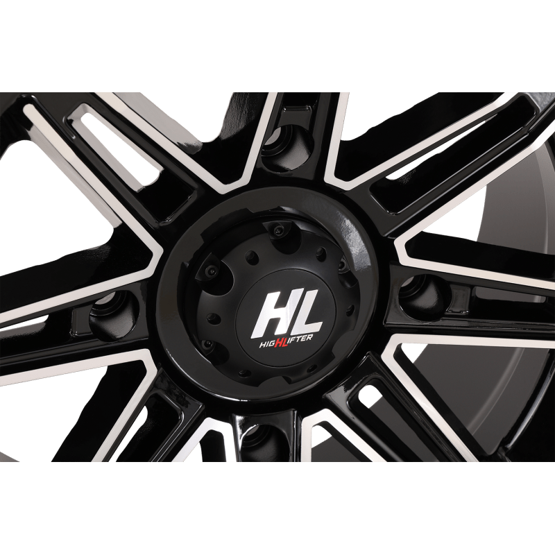 HIGHLIFTER HL22 ALLOY 14X7 4/137 4+3 (+10MM) GLOSS MACHINED W1 - DRIVEN Canada's Powersports 14HL22 - 1137