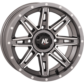 HIGHLIFTER HL22 ALLOY 14X7 4/137 4+3 (+10MM) GUN MACHINED W1 - DRIVEN Canada's Powersports 14HL22 - 1837