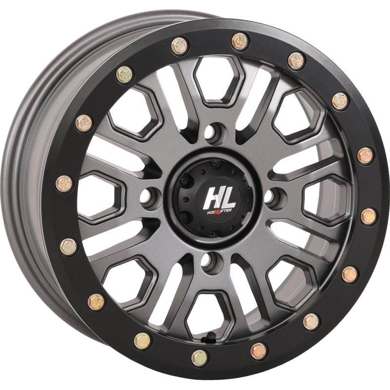 HIGHLIFTER HL23 ALLOY 15X7 4/137 5+2 (+38MM) BEADLOCK GUN W1 - DRIVEN Canada's Powersports 15HL23 - 1537