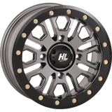 HIGHLIFTER HL23 ALLOY 15X7 4/156 5+2 (+38MM) BEADLOCK GUN W1 - DRIVEN Canada's Powersports 15HL23 - 1556
