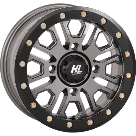 HIGHLIFTER HL23 ALLOY 15X7 4/156 5+2 (+38MM) BEADLOCK GUN W1 - DRIVEN Canada's Powersports 15HL23 - 1556