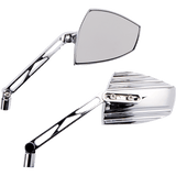 HIGHSIDER MIRROR WAVE CHROME (PAIR) (301 - 4910) - DRIVEN Canada's Powersports 4054783316847301 - 4910