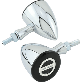 HIGHSIDER TURN SIGNAL ROCKET BULLET FRONT/REAR CHROME PAIR (204 - 347) - DRIVEN Canada's Powersports 4054783225903204 - 347