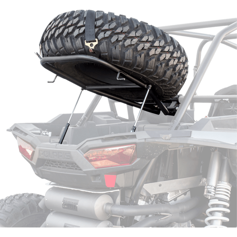 HMF ENGINEERING IQ SPARE TIRE RACK - 14 - 16 - POLARIS - RZR TURBO RZR XP1K - BLACK (9355045561) - DRIVEN Canada's Powersports 8423451537409355045561
