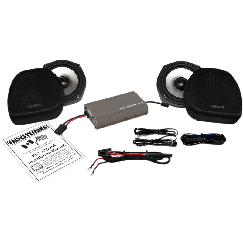 HOGTUNES 05 - 13 FLHTCU 7" FAIRING LOWERS WOOFER KIT W/225AMP (FL7 225 - AA) - DRIVEN Canada's Powersports 4405 - 0542FL7 225 - AA