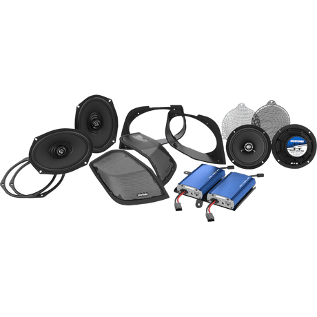 HOGTUNES 450 WATT 6X9" FRONT SPEAKERS W/CUT IN LID (RETRO 450.4 KIT) - DRIVEN Canada's Powersports RETRO 450.4 KIT