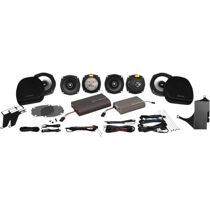 HOGTUNES 6 SPEAKER/DUAL AMP COMPLETE SYSTEM 05 - 13 ULTRA CLASSIC/TRIKE (ULTRA 6 PACK - XL) - DRIVEN Canada's Powersports 4405 - 0713ULTRA 6 PACK - XL