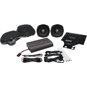 HOGTUNES FRONT/REAR SPEAKER/AMP KIT 11 - 13 ROAD GLIDE ULTRA (REV 450 RGU KIT - AA) - DRIVEN Canada's Powersports 4405 - 0710REV 450 RGU KIT - AA
