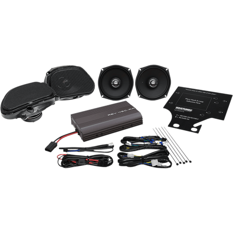 HOGTUNES FRONT/REAR SPEAKER/AMP KIT 11 - 13 ROAD GLIDE ULTRA (REV 450 RGU KIT - AA) - DRIVEN Canada's Powersports 4405 - 0710REV 450 RGU KIT - AA