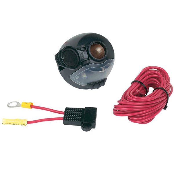 HOPKINS 12 - VOLT SOCKET WITH LIGHT WIRE & FUSE (55125) - DRIVEN Canada's Powersports 07997655125055125