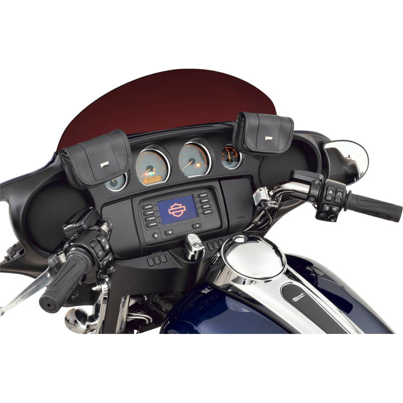 HOPNEL BLACK CLASSIC DUAL POUCHES PR (HD90 - 102BC) - DRIVEN Canada's Powersports 725378975766HD90 - 102BC