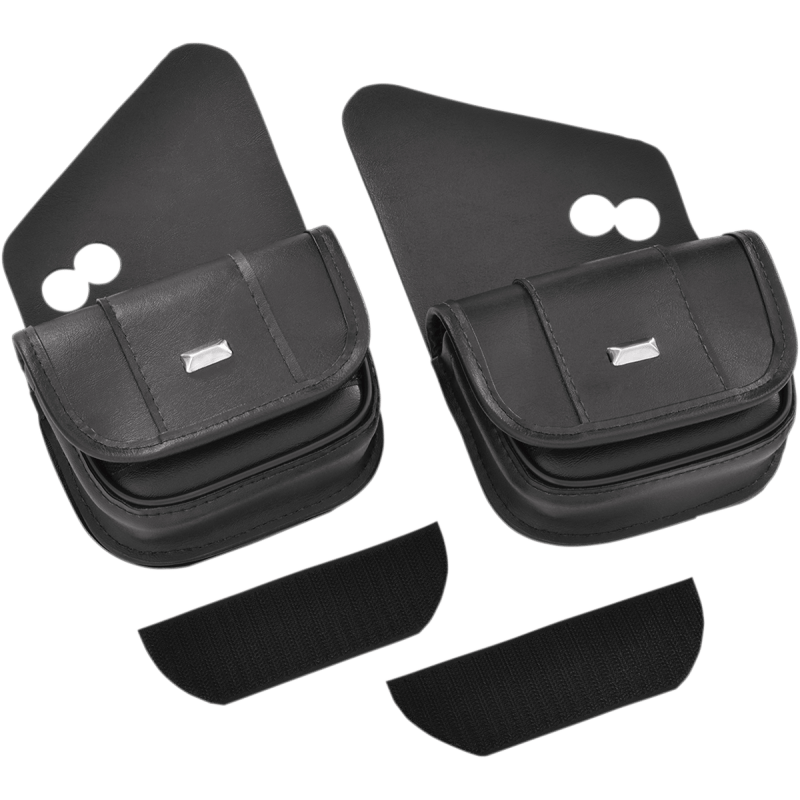 HOPNEL BLACK CLASSIC DUAL POUCHES PR (HD90 - 102BC) - DRIVEN Canada's Powersports 725378975766HD90 - 102BC