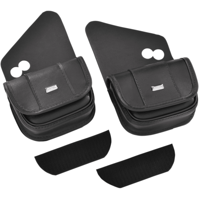 HOPNEL BLACK CLASSIC DUAL POUCHES PR (HD90 - 102BC) - DRIVEN Canada's Powersports 725378975766HD90 - 102BC