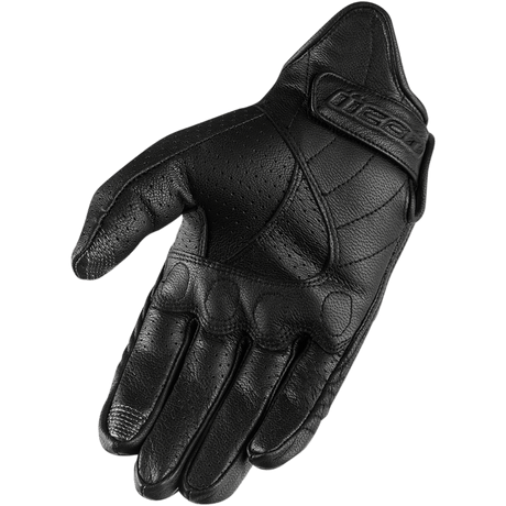 ICON GLOVE PURSUIT PERF Black Other - Driven Powersports