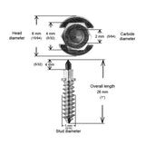 IGRIP SNOW STUDS SS28R - DRIVEN Canada's Powersports 185568001024SS - 28250R