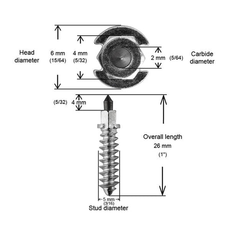 IGRIP SNOW STUDS SS28R - DRIVEN Canada's Powersports 185568001024SS - 28250R
