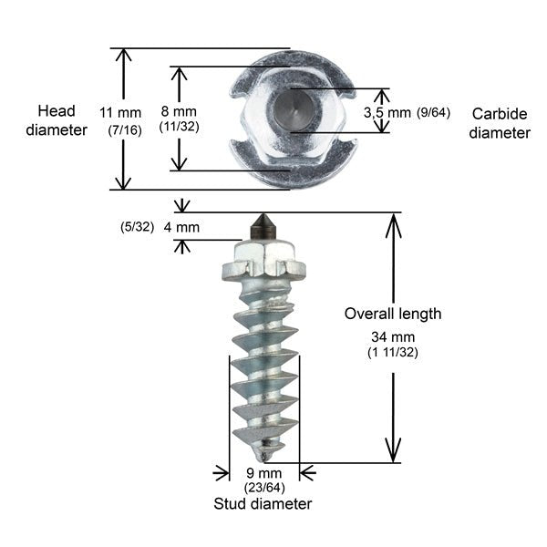 IGRIP TIRE STUDS ST30 (SS - 301000R) - DRIVEN Canada's Powersports 185568001987SS - 301000R