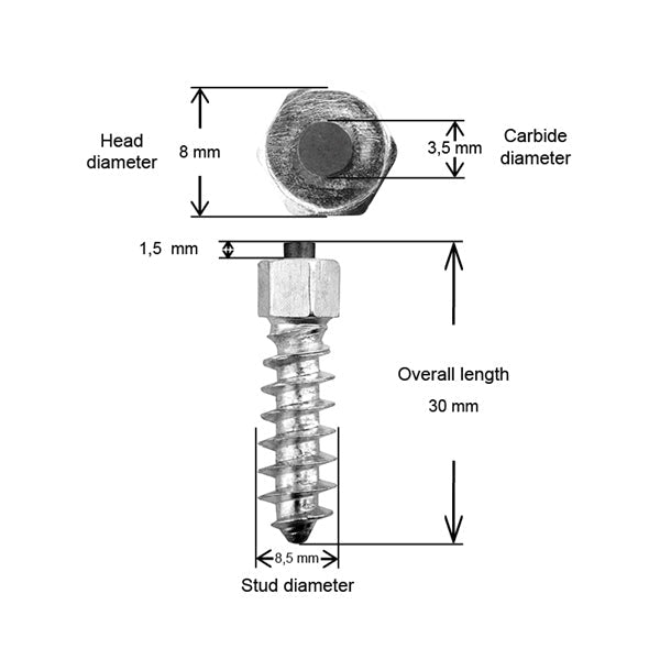 IGRIP TIRE STUDS ST30 - DRIVEN Canada's Powersports 185568000270ST - 30100