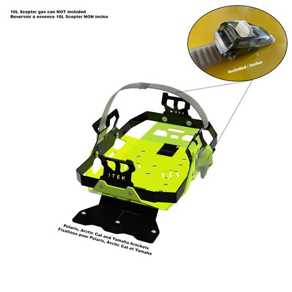 ITEK GAS CAN BRACKET KIT - DRIVEN Canada's Powersports 9999999989RACK02 - PO - LS