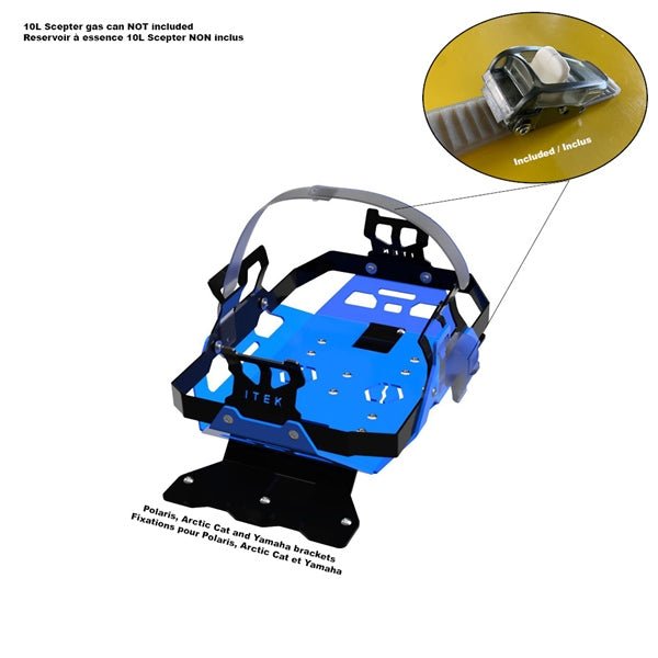 ITEK GAS CAN BRACKET KIT - DRIVEN Canada's Powersports 9999999989RACK02 - PO - BV