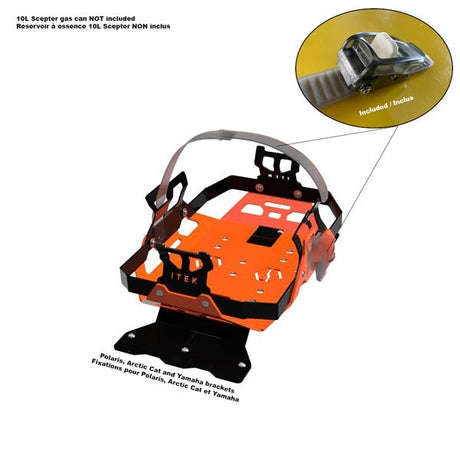 ITEK GAS CAN BRACKET KIT - DRIVEN Canada's Powersports 9999999989RACK02 - PO - OG