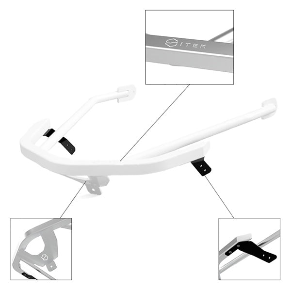 ITEK POLARIS FRONT BUMPER (FB01 - PO - WH) - DRIVEN Canada's Powersports 779421873226FB01 - PO - WH