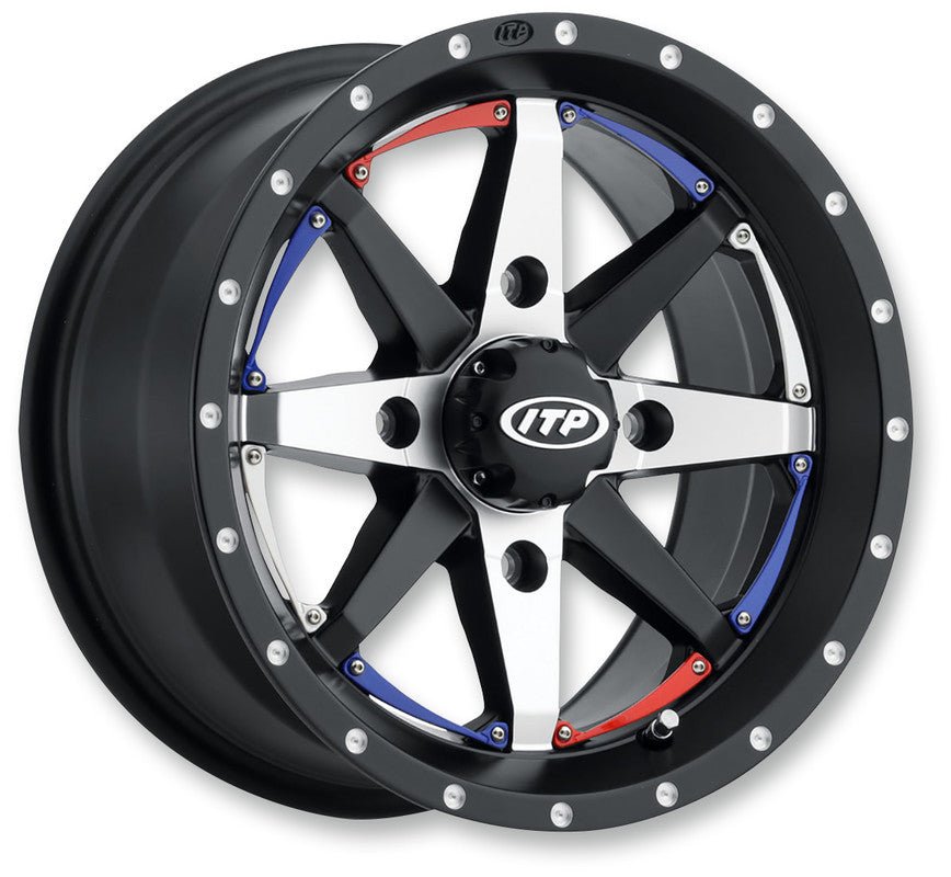 ITP CYCLONE WHEEL 14X7 4/110 5+2 BLACK MACHINED - DRIVEN Canada's Powersports 0709641162221422304727B